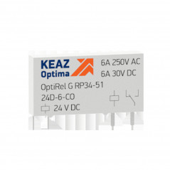 Реле промежуточное OptiRel G RP34-51-24D-6-NO-G