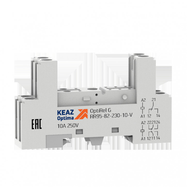 Розетка для реле OptiRel G RR95-82-230-10-V Розетка для реле OptiRel G RR95-82-230-10-V