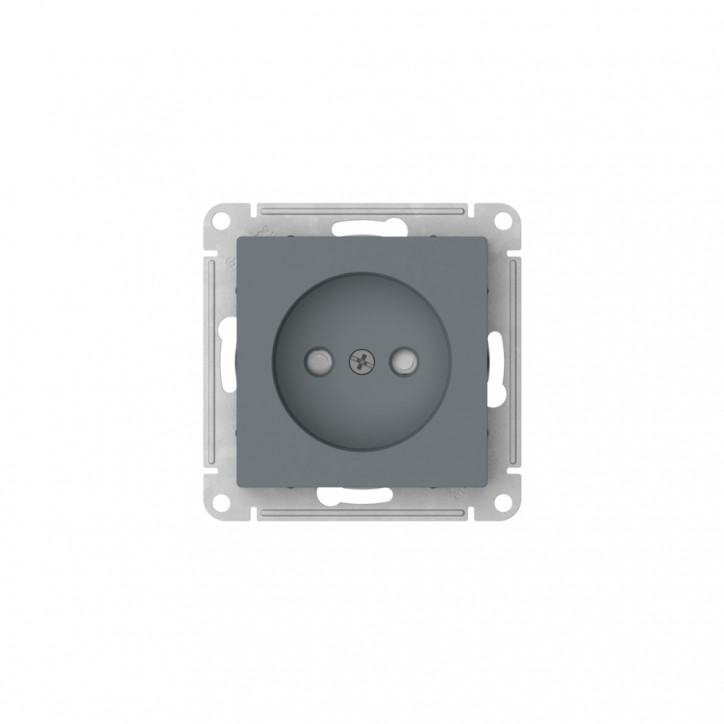 ATLASDESIGN РОЗЕТКА без заземления со шторками, 16А, быстрозажимные клеммы, ГРИФЕЛЬ ATLASDESIGN РОЗЕТКА без заземления со шторками, 16А, быстрозажимные клеммы, ГРИФЕЛЬ