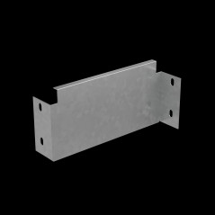 Переходник упрощенный 100х100 мм левый ПЛЮС INOX304
