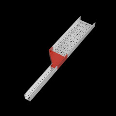 Переходник левый 100х100-300 мм ПЛЮС INOX304