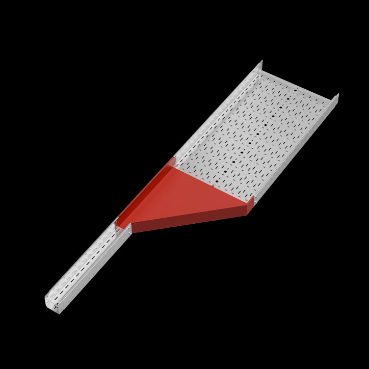 Переходник правый 100х100-600 мм ПЛЮС Переходник правый 100х100-600 мм ПЛЮС