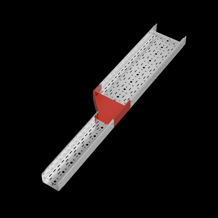 Переходник левый 100х150-300 мм ПЛЮС INOX304