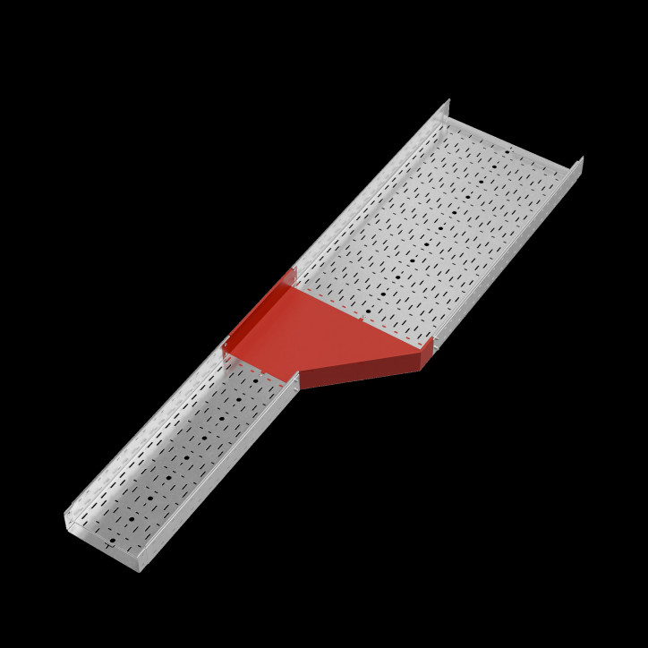 Переходник правый 100х300-600 мм ПЛЮС INOX304