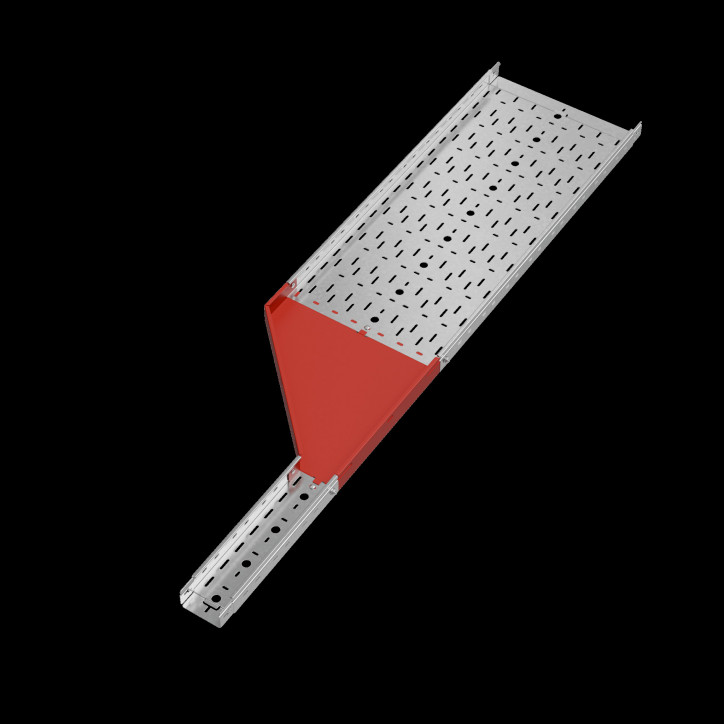 Переходник левый 50х100-400 мм ПЛЮС Переходник левый 50х100-400 мм ПЛЮС