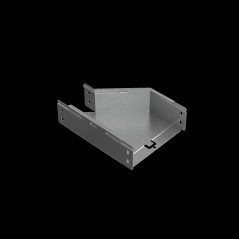 Переходник левый 80х100-200 мм ПЛЮС INOX304