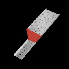 Переходник левый 80х300-600 мм ПЛЮС INOX304