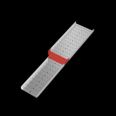 Переходник левый 80х400-500 мм ПЛЮС INOX304