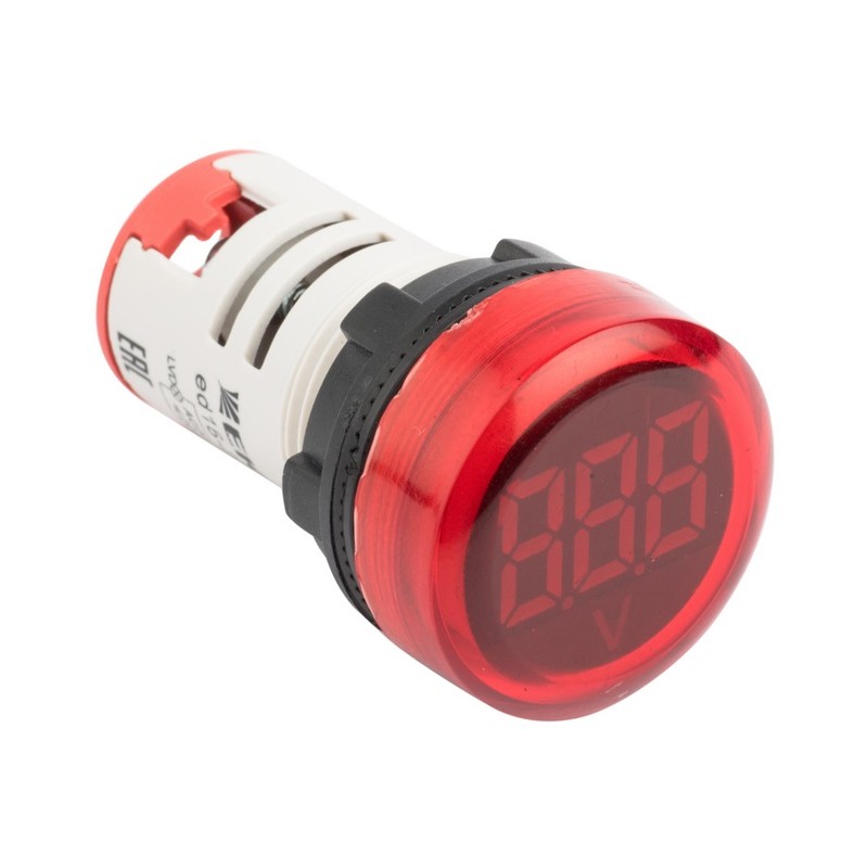 Индикатор значения напряжения красный ED16-22VD PROxima