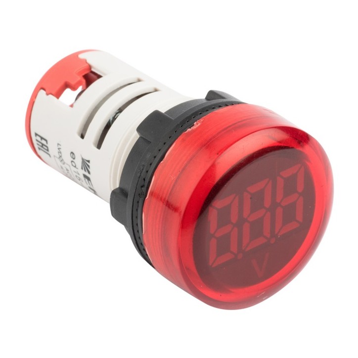 Индикатор значения напряжения красный ED16-22VD PROxima