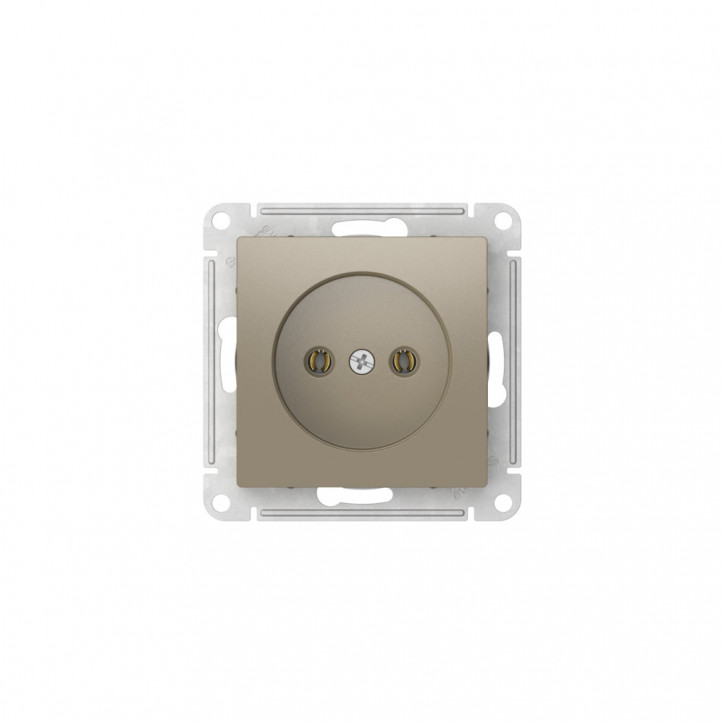 ATLASDESIGN РОЗЕТКА без заземления без шторок, 16А, быстрозажимные клеммы, ШАМПАНЬ ATLASDESIGN РОЗЕТКА без заземления без шторок, 16А, быстрозажимные клеммы, ШАМПАНЬ