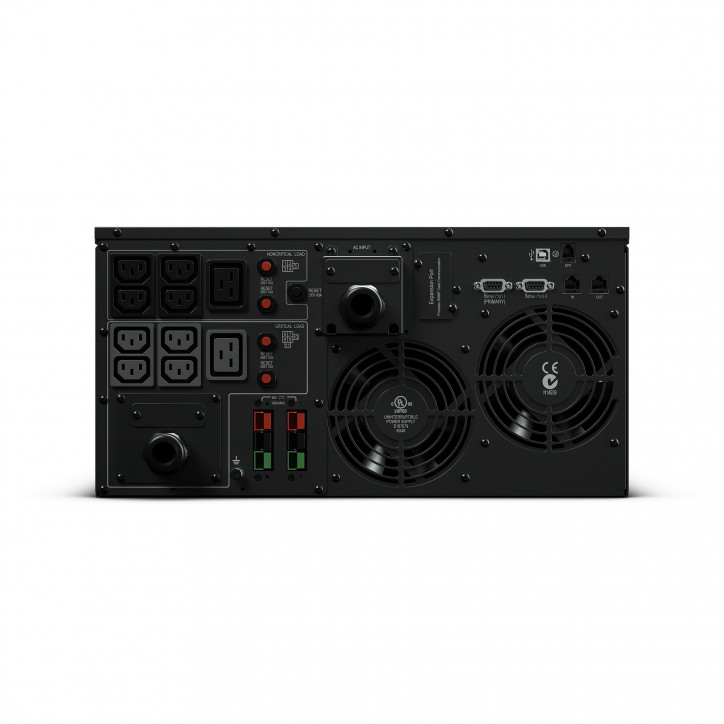 ИБП Line-Interactive CyberPower PR6000ELCDRTXL5U 6000VA/4500W USB/RS-232/Dry/EPO/SNMPslot/RJ11/45/ВБМ (8 IEC С13, 2 IEC C19, 1 к