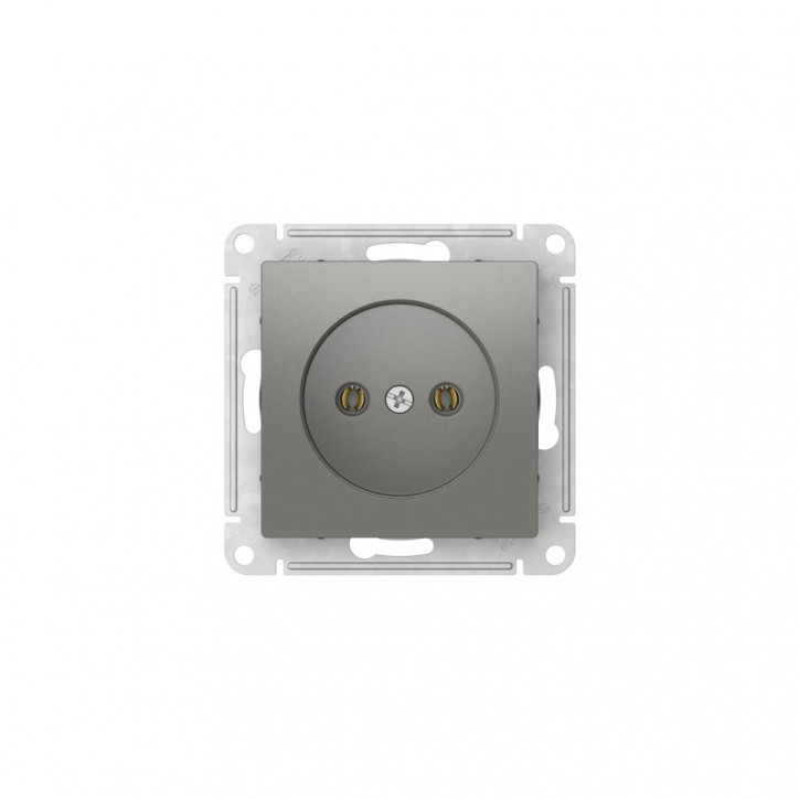 ATLASDESIGN РОЗЕТКА без заземления без шторок, 16А, быстрозажимные клеммы, СТАЛЬ
