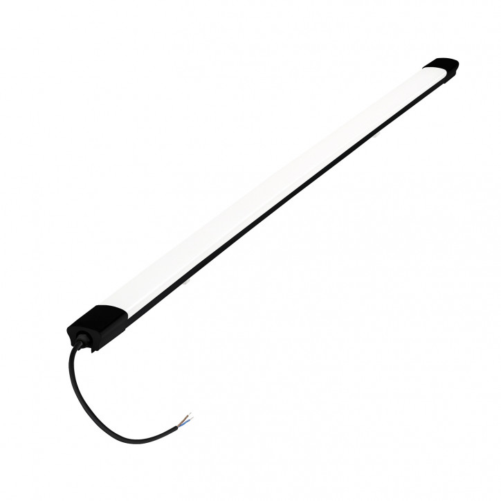 Светильник светодиодный влагозащищенный ДСП-40Вт 6500К 3800Лм опаловый рассеиватель IP65 черный JazzWay