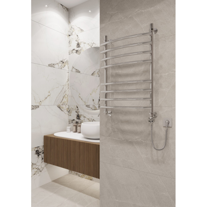 Полотенцесушитель ДВИН R Primo 80/40 Водяной 1'-3/4'-1/2' К3 Полированный Полотенцесушитель ДВИН R Primo 80/40 Водяной 1'-3/4'-1/2' К3 Полированный