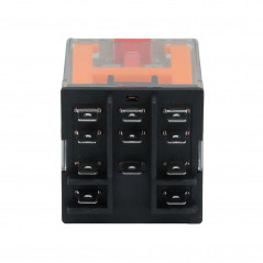 Реле миниатюрное силовое, 3CO, ком. ток 16А, AgSnO2, напряжение 230V AC, опция: тест-кнопка+светодиод
