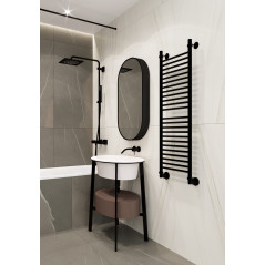 Полотенцесушитель ДВИН S 120/40 Водяной 1'-1/2' К3 Чёрный матовый