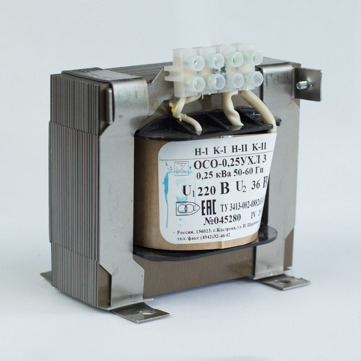 Трансформатор напряжения понижающий ОСО-0.4-09 УХЛ 3 220/12-24-36-42-110 (многовыводной)