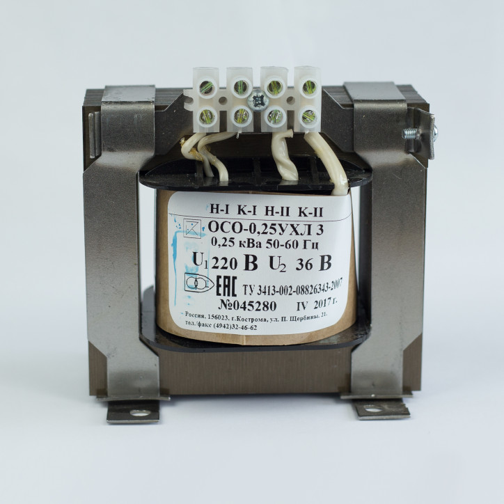 Трансформатор напряжения понижающий ОСО-0.4-09 УХЛ 3 380/24