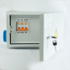 Ящик с понижающим трансформатором ЯТП 0.25 220/36В IP54 с тремя автоматами