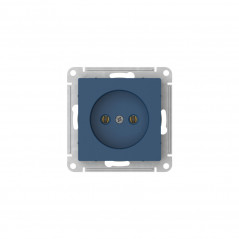 ATLASDESIGN РОЗЕТКА без заземления без шторок, 16А, быстрозажимные клеммы, АКВАМАРИН