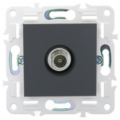 SKANDY Розетка TV оконечная SK-A12G графит IEK