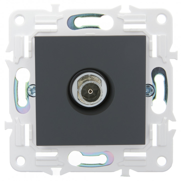 SKANDY Розетка TV оконечная SK-A12G графит IEK SKANDY Розетка TV оконечная SK-A12G графит IEK