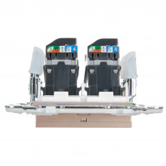 SKANDY Розетка компьютерная двойная RJ45 кат.5E SK-K03Sa песочный IEK