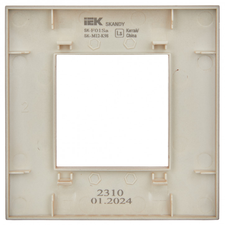 SKANDY Рамка 1-местная SK-F01Sa песочный IEK SKANDY Рамка 1-местная SK-F01Sa песочный IEK