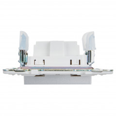 SKANDY Розетка без заземления без защитных шторок 10А SK-R02S серебряный IEK