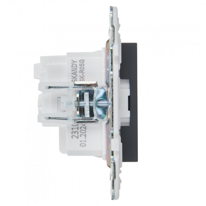 SKANDY Розетка с заземлением без защитных шторок 16А SK-R05G графит IEK SKANDY Розетка с заземлением без защитных шторок 16А SK-R05G графит IEK