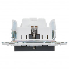 SKANDY Розетка с заземлением без защитных шторок 16А SK-R05G графит IEK