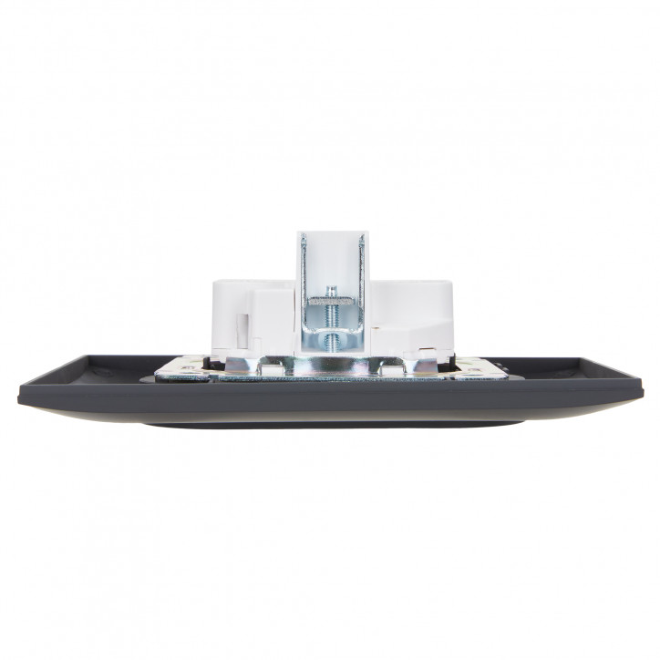 SKANDY Розетка 2-местная без заземления без защитных шторок 10А в сборе SK-R10G графит IEK SKANDY Розетка 2-местная без заземления без защитных шторок 10А в сборе SK-R10G графит IEK