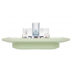 SKANDY Розетка 2-местная с заземлением без защитных шторок 16А в сборе SK-R08G мятный IEK