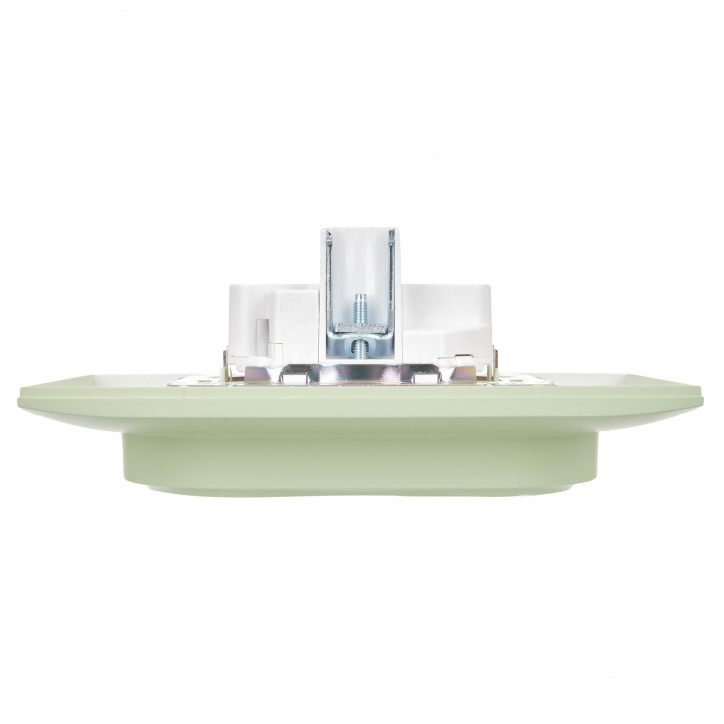 SKANDY Розетка 2-местная с заземлением без защитных шторок 16А в сборе SK-R08G мятный IEK SKANDY Розетка 2-местная с заземлением без защитных шторок 16А в сборе SK-R08G мятный IEK