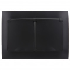 SKANDY Розетка 2-местная и крышкой 16А в сборе IP44 SK-R12Bl черный IEK