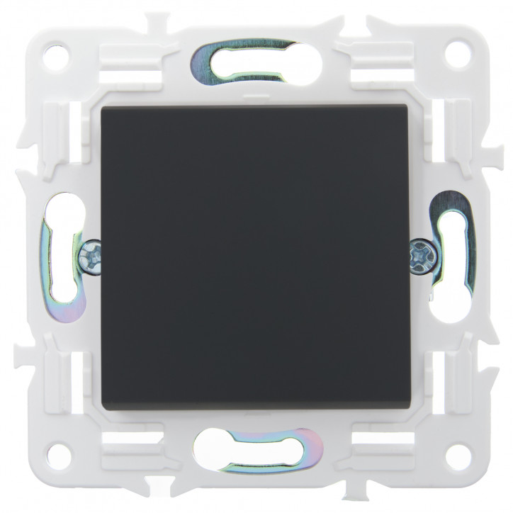 SKANDY Выключатель 1-клавишный проходной 10А SK-V02G графит IEK SKANDY Выключатель 1-клавишный проходной 10А SK-V02G графит IEK