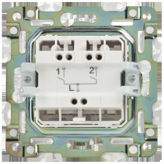 SKANDY Выключатель 2-клавишный 10А SK-V04W арктический белый IEK