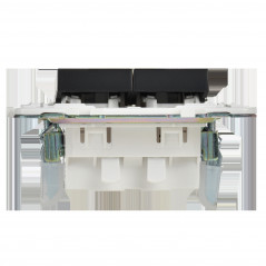 SKANDY Выключатель 2-клавишный с индикацией 10А SK-V09Bl черный IEK