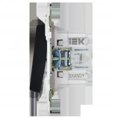 SKANDY Выключатель 2-клавишный перекрестный 10А SK-V06G графит IEK