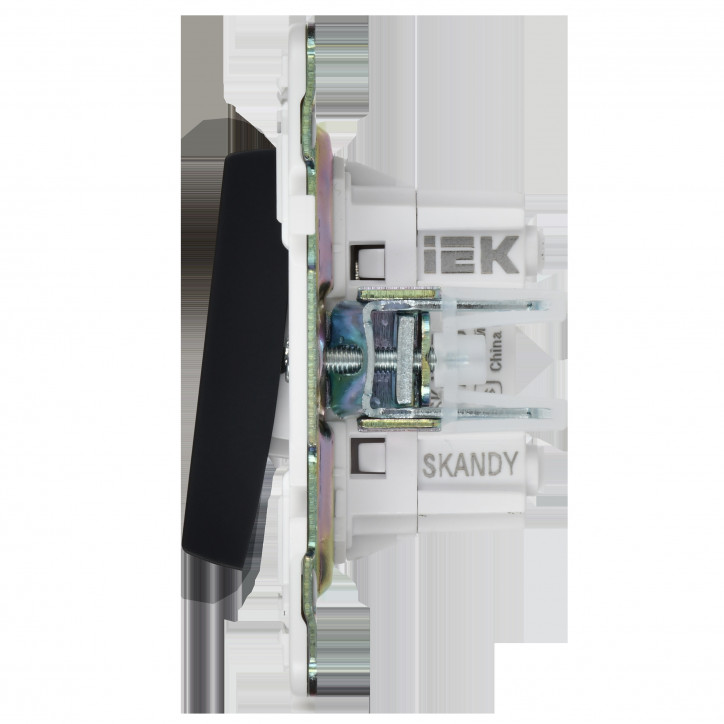 SKANDY Выключатель 2-клавишный перекрестный 10А SK-V06G графит IEK