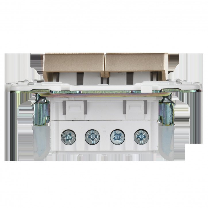 SKANDY Выключатель 2-клавишный перекрестный 10А SK-V06Sa песочный IEK
