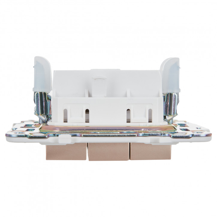 SKANDY Выключатель 3-клавишный 10А SK-V11Sa песочный IEK