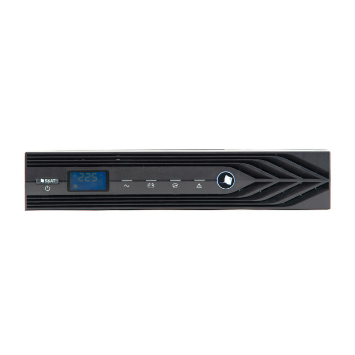 Источник бесперебойного питания 9908 SKAT-UPS 3000-RACK-ON Online 3000 ВА/2700 Вт, синус,внешн. АКБ х 6 шт, 2хSchuko, 1хС19