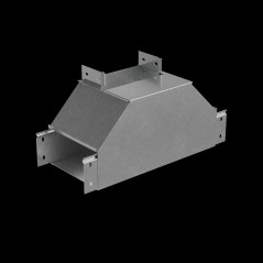 Т-отвод вертикальный 80х300 мм вверх c разворотом трассы на 90 гр. ПЛЮС HD