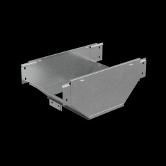 Т-ответвитель переходник 80х400-100 мм верт. c разворотом трассы на 90 гр. ПЛЮС (нижняя часть меньше исходной) HD