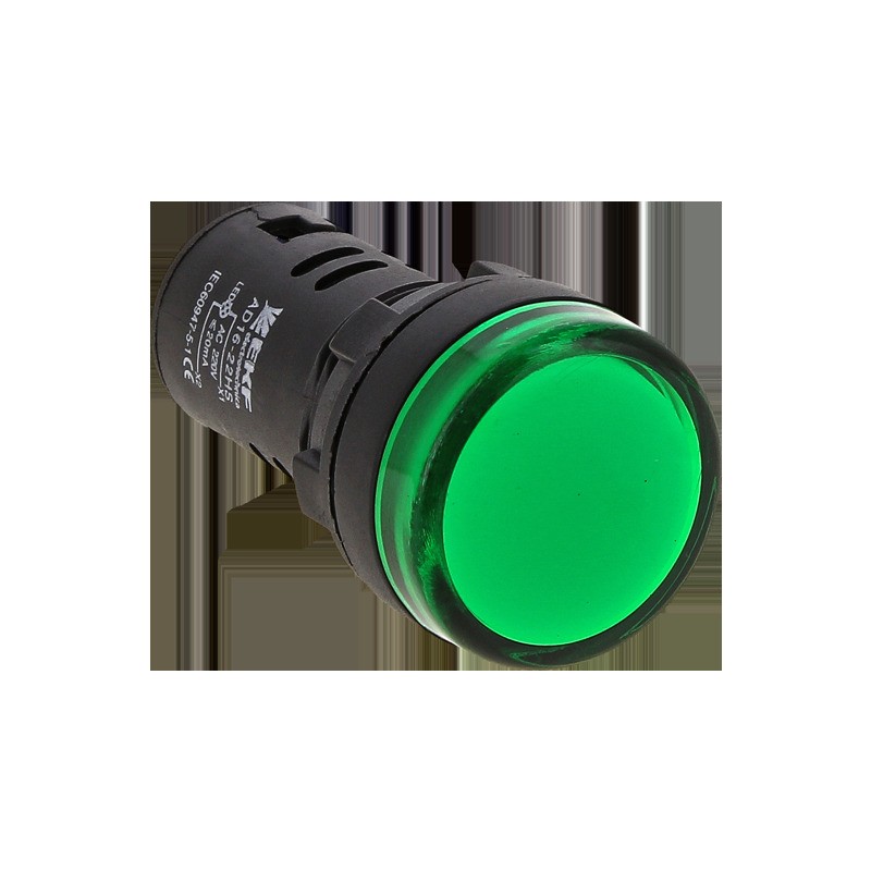 Лампа AD16-22HS LED матрица 22мм зеленый