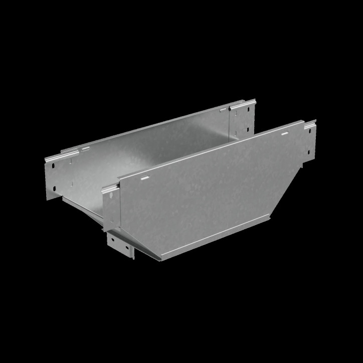 Т-ответвитель переходник 80х400-600 мм верт. c разворотом трассы на 90 гр. ПЛЮС (нижняя часть больше исходной) HD Т-ответвитель переходник 80х400-600 мм верт. c разворотом трассы на 90 гр. ПЛЮС (нижняя часть больше исходной) HD