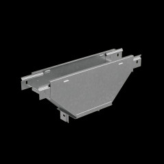 Т-ответвитель переходник 50х150-300 мм верт. c разворотом трассы на 90 гр. ПЛЮС (нижняя часть больше исходной) INOX304