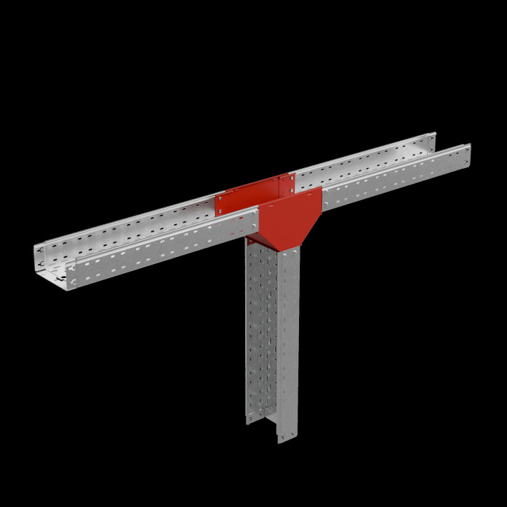 Т-отвод вертикальный вниз 100х200 мм ПЛЮС Т-отвод вертикальный вниз 100х200 мм ПЛЮС